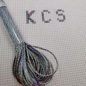 KCS 9 Skeins Cotton Embroidery Floss + Metallic Thread Pack