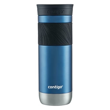 Contigo Byron Vacuum-Insulated Stainless Steel Travel Mug, 20oz - Leak-Proof Lid, BPA-Free, Blue Corn - Perfect Reusable Cup for Coffee or Water; hot and cold beverage holder
