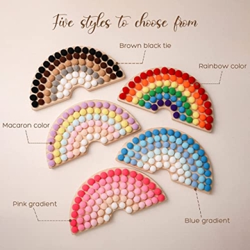 Colorful Wooden Peg Board Beads Game for Toddlers