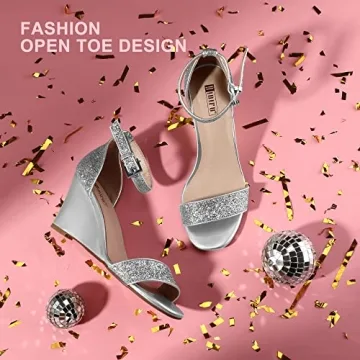 IDIFU Women's 3-Inch Wedge Sandals - Comfortable & Stylish