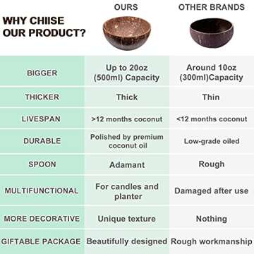 Gute Coconut Bowls - Natural & Eco-Friendly Dinnerware