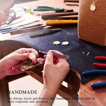 Lotus Fun S925 Sterling Silver Necklace Pendant Moonlight on the Sea Pendant with Link Chain length 17inches, Handmade Jewelry Gifts for Women (Silver)