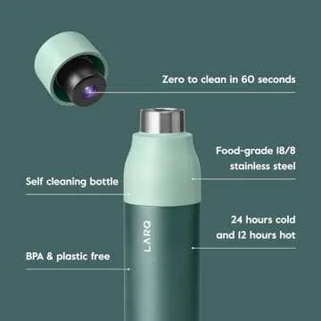 LARQ Bottle PureVis - Self-Cleaning 17 oz Insulated Water Bottle