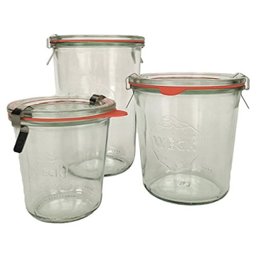 WECK Mold Jar Combo Packs - Durable Glass Storage Jars
