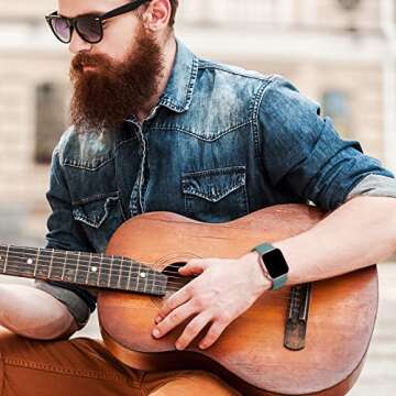 Durable 6 Pack Silicone Bands for Apple Watch - Sporty Style