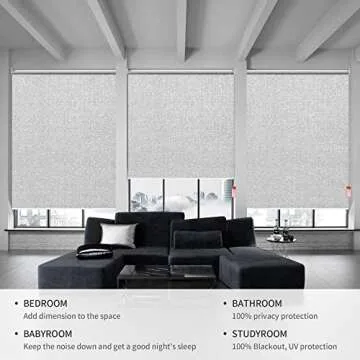 Homebox 100% Blackout Roller Shades for Total Comfort