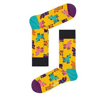 Happy Socks 4-Pack Classic Black & White Gift Set, colorful and fun, Socks for Men and Women, Black-White