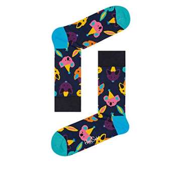 Happy Socks 4-Pack Classic Black & White Gift Set, colorful and fun, Socks for Men and Women, Black-White