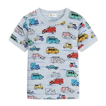 Boys Cute Car Athletic Short Sets for Summer Fun