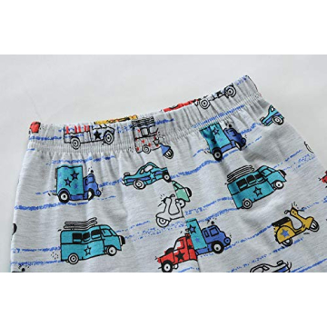 Boys Cute Car Athletic Short Sets for Summer Fun