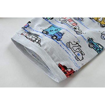 Boys Cute Car Athletic Short Sets for Summer Fun