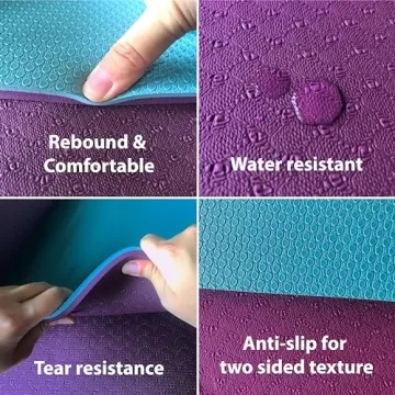 FEETLU Thick Non-Slip Exercise Yoga Mat for All
