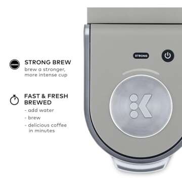 Compact Keurig K-Mini Plus Coffee Maker for Coffee Lovers