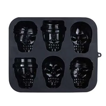 Webake Skull Cake Pan for Halloween Baking Fun