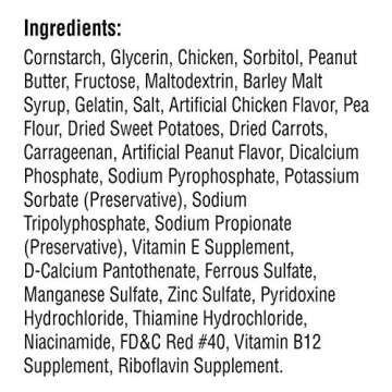 SmartBones Rawhide-Free Peanut Butter Mini Bones 16 Count (Pack of 1)