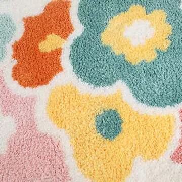 Cielobra Bath Mat - Soft & Non-Slip, Bright Colors