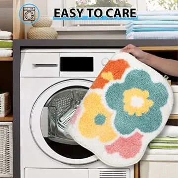 Cielobra Bath Mat - Soft & Non-Slip, Bright Colors