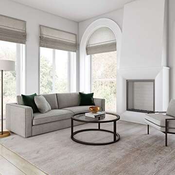 Parker Blackened Bronze 35'' Round Coffee Table - Compact & Stylish