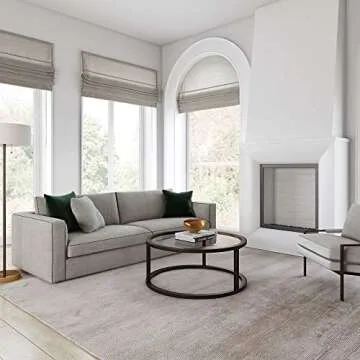 Parker Blackened Bronze 35'' Round Coffee Table - Compact & Stylish