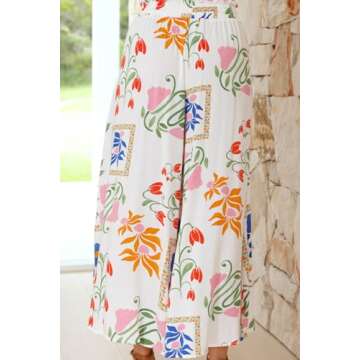 Melliflo Womens Y2K Floral 2 Piece Summer Outfit Set