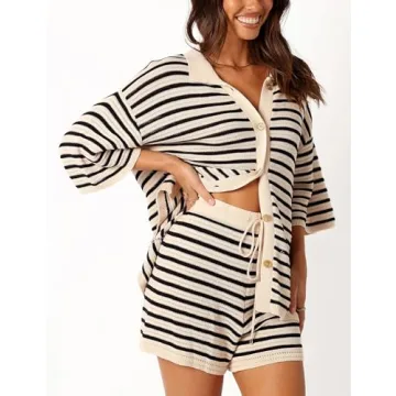 Watashi Women's Stylish Summer Knit Set for Comfort