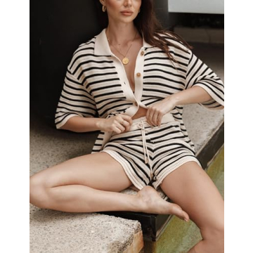 Watashi Women's Stylish Summer Knit Set for Comfort