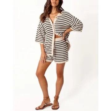 Watashi Women's Stylish Summer Knit Set for Comfort