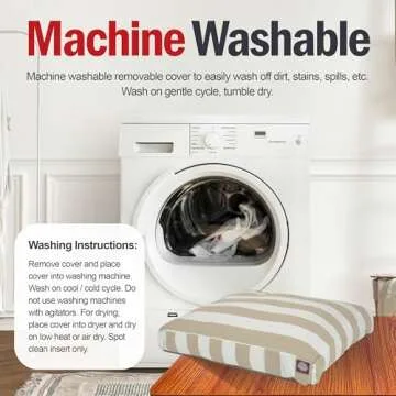 Majestic Pet Stripes Medium Dog Bed | Washable & Stylish