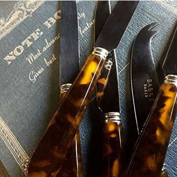 Elegant Sabre Natura Tortoise 20-Piece Flatware Set for 4