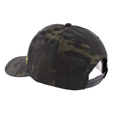 Jeep Text Logo Low Profile Trucker Hat Black Camo/Green Hat