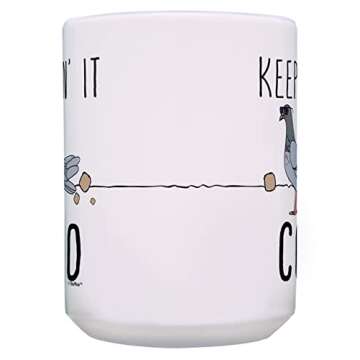 ThisWear Funny Pigeon Mug 15oz Ceramic Coffee Mug