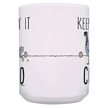 ThisWear Funny Pigeon Mug 15oz Ceramic Coffee Mug