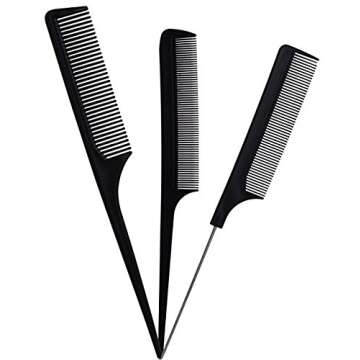 TraderPlus 11PCS Hair Stylists Professional Styling Comb Set Variety Pack for All Hair Types