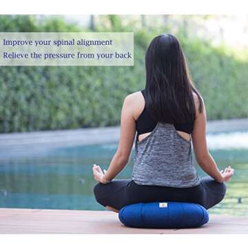 My Zen Lab Meditation Pillow for Deep Relaxation