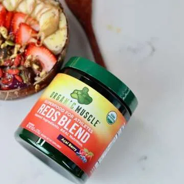 Organic Muscle Reds Powder for Natural Energy & Heart Support