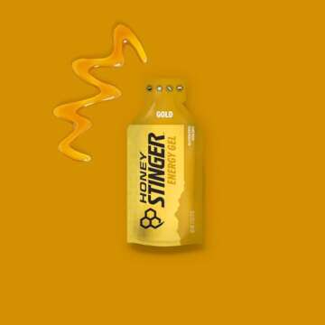 Honey Stinger Gold Energy Gel | Gluten Free & Caffeine Free | for Exercise, Running and Performance | Sports Nutrition for Home & Gym, Pre and Mid Workout | 24 Pack, 26.4 Ounce