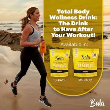 BALA Enzyme Hydration & Sugar-Free Electrolyte Drink Mix Powder - may contributes to overall wellness - Pineapple 0.25oz (8 Count)