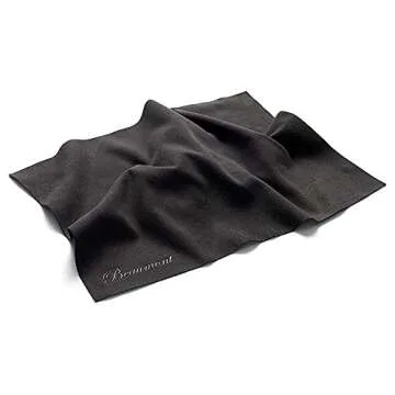 Beaumont Black Microfiber Cleaning Cloth for Musicians 40x30cm