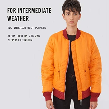 Stylish Alpha Industries Women's MA-1 Flight Jacket