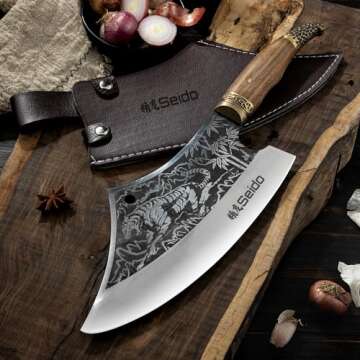 Seido Tora Tsuki Cleaver Knife for Meat and Vegetables