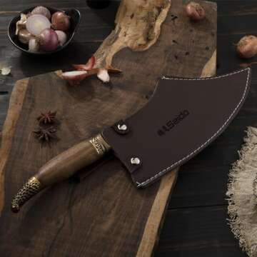 Seido Tora Tsuki Cleaver Knife for Meat and Vegetables