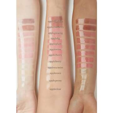 NOONI Vegan Appleseed Lip Oil - Appletea | Long-Lasting, Moisturizing, Plumping, Revitalizing for Dry Lips, Waterproof, No Peel Off, Korean Tint, Hydrating, Nourishing Crystal Clear, 0.12 FL Oz