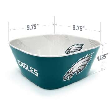 YouTheFan NFL Philadelphia Eagles Large Party Bowl