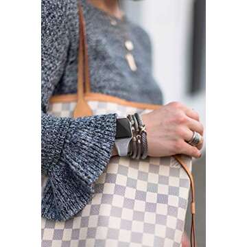 SWEES Compatible with Apple Watch Bands 42mm (Series 10) 41mm 38mm 40mm, Shiny Glitter Silicone Soft Slim Small Sport Replacement Strap Compatible for iWatch Series 10 9 8 7 6 5 4 3 2 1 SE Women