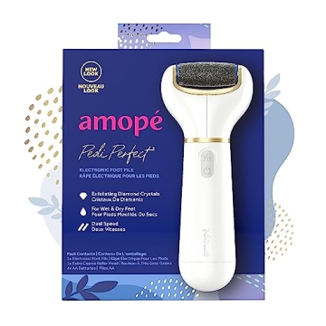 Amopé Pedi Perfect Electric Callus Remover Foot File with Diamond Crystals for Smooth Feet