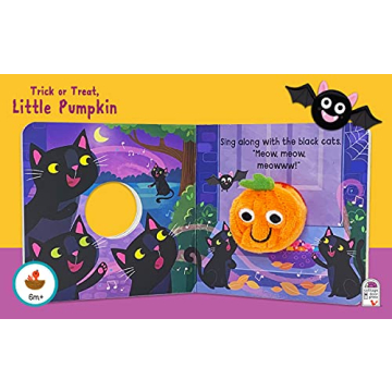 Trick Or Treat Little Pumpkin Finger Puppet Book for Kids