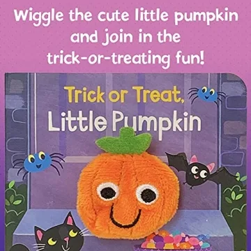 Trick Or Treat Little Pumpkin Finger Puppet Book for Kids