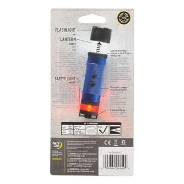 Nite Ize Radiant 3-in-1 LED Mini Flashlight - Versatile Flashlight with 80 Lumen Light - Use as Safety Light, Flashlight, or Mini Lantern - Blue