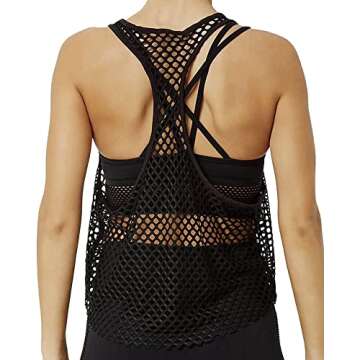 CLOZOZ Women's Mesh Fishnet Tank Top for Versatile Style