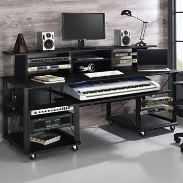 Durable Acme Music Desk with Wheels for Creative Workspaces